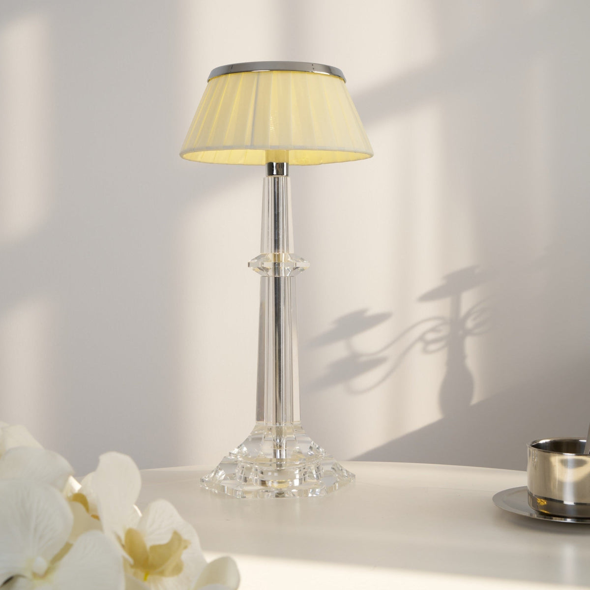 Haloza lámpara de mesa de lujo en tejido