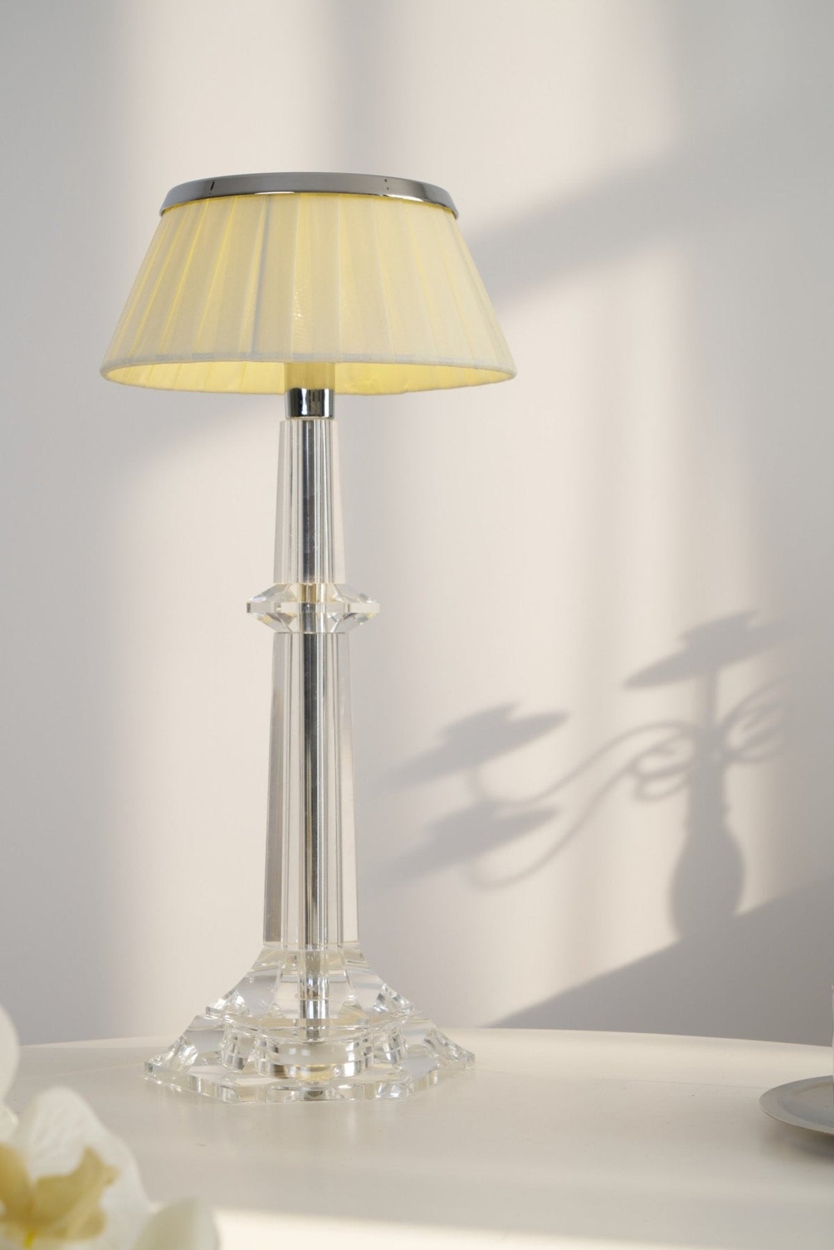 Haloza lámpara de mesa de lujo en tejido