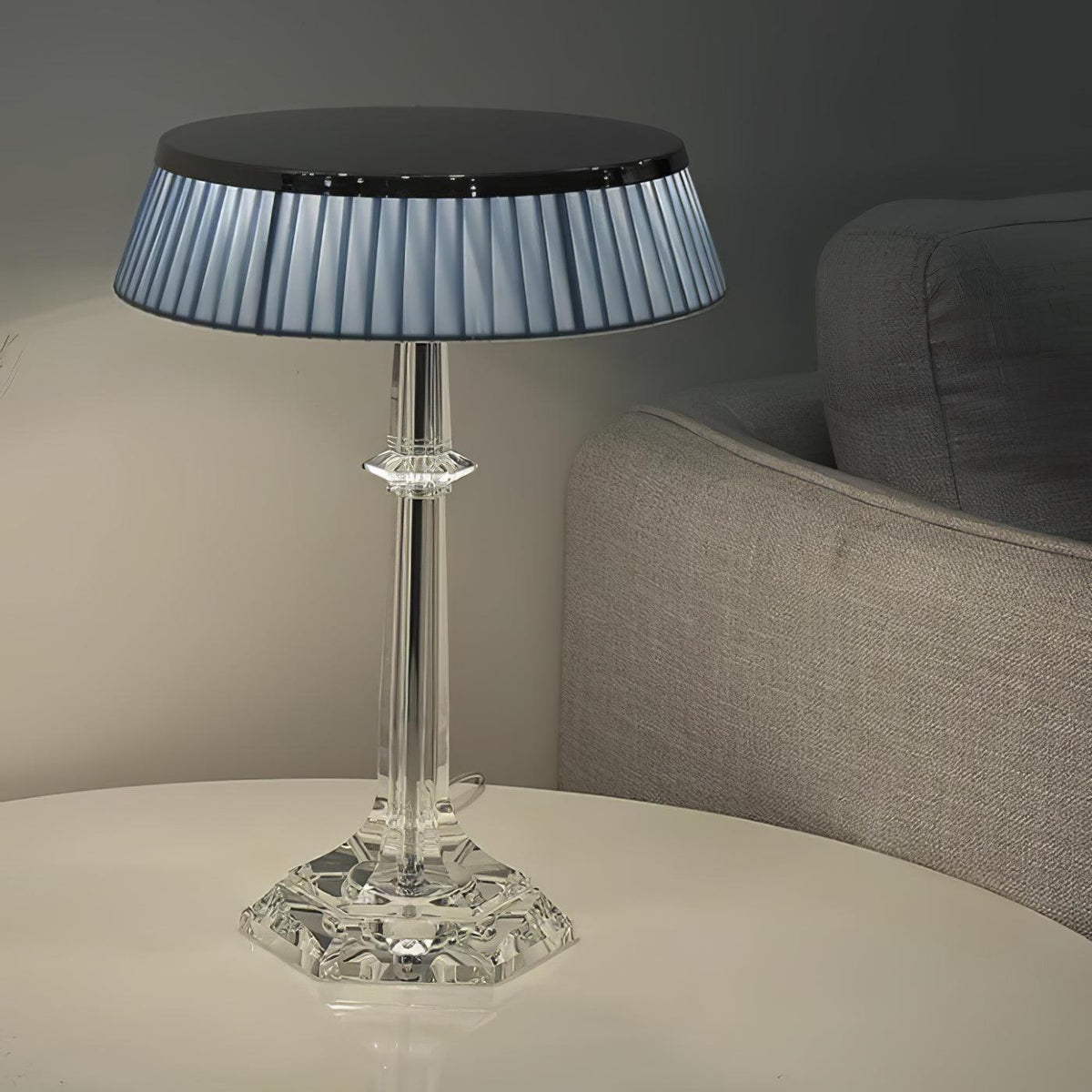 Haloza lámpara de mesa de lujo en tejido