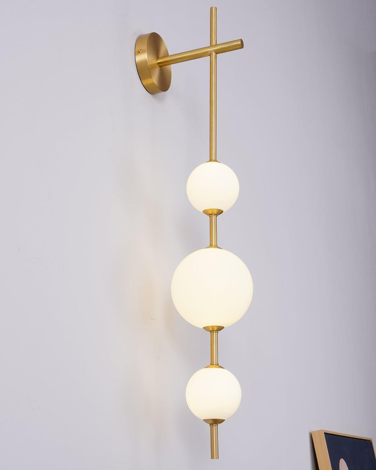 Ilraeia aplique de pared con globo vertical enchufable