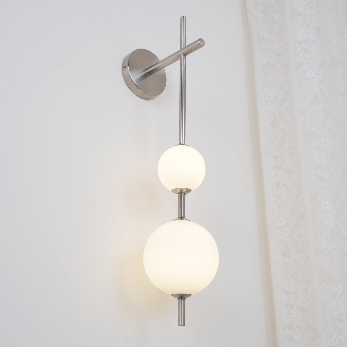 Ilraeia aplique de pared con globo vertical enchufable
