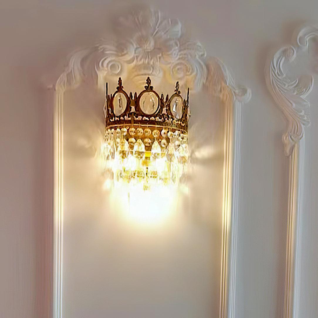 Ulliryra aplique de pared Vintage de cristal
