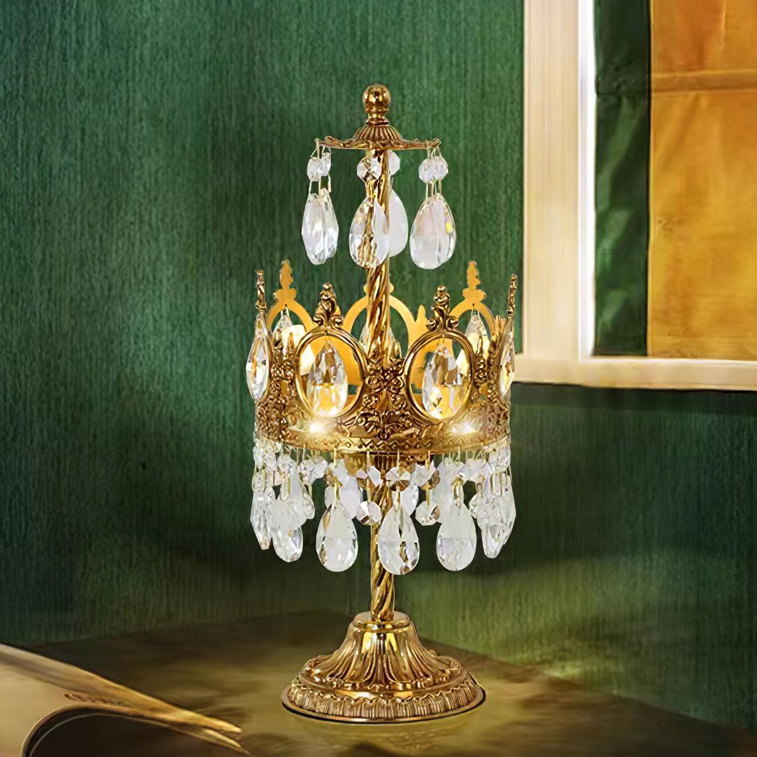 Glee lámpara de mesa vintage de cristal