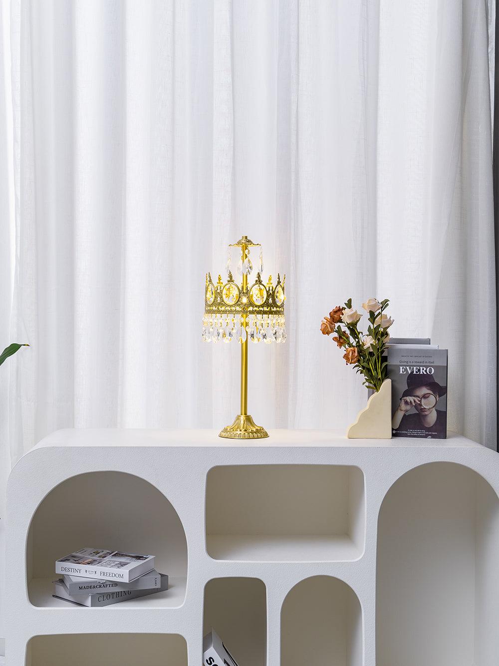 Glee lámpara de mesa vintage de cristal