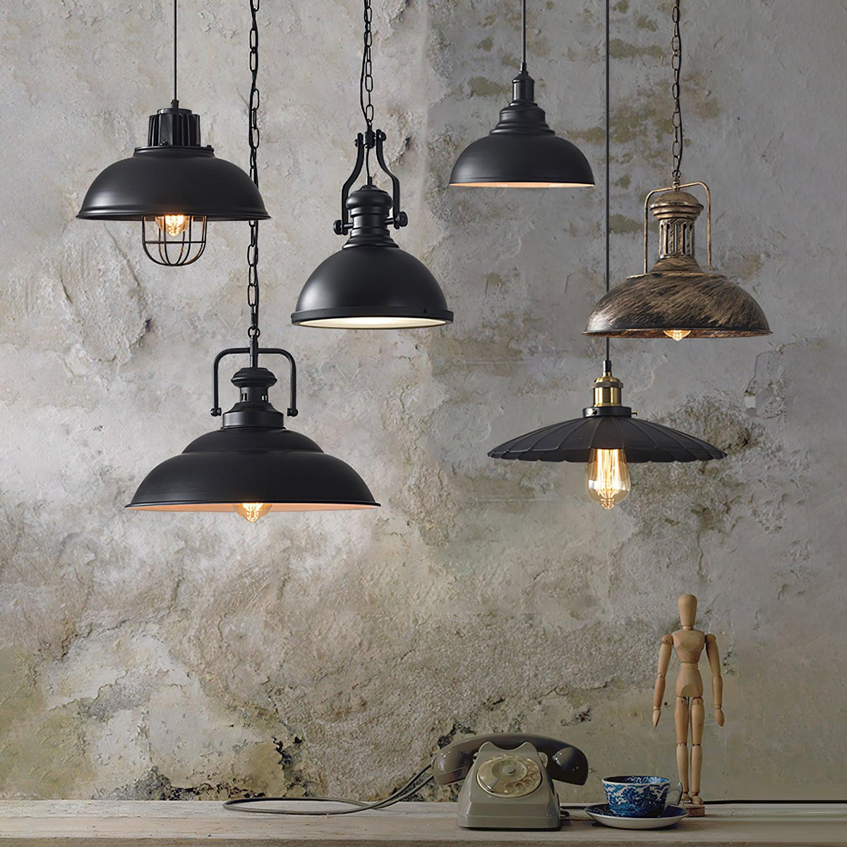 Mavell lámpara colgante vintage industrial