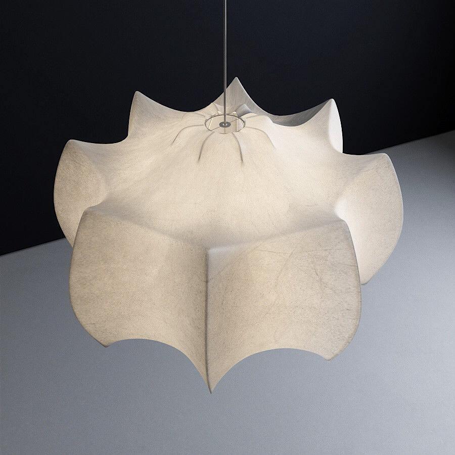 Lotus lámpara colgante minimalista de seda