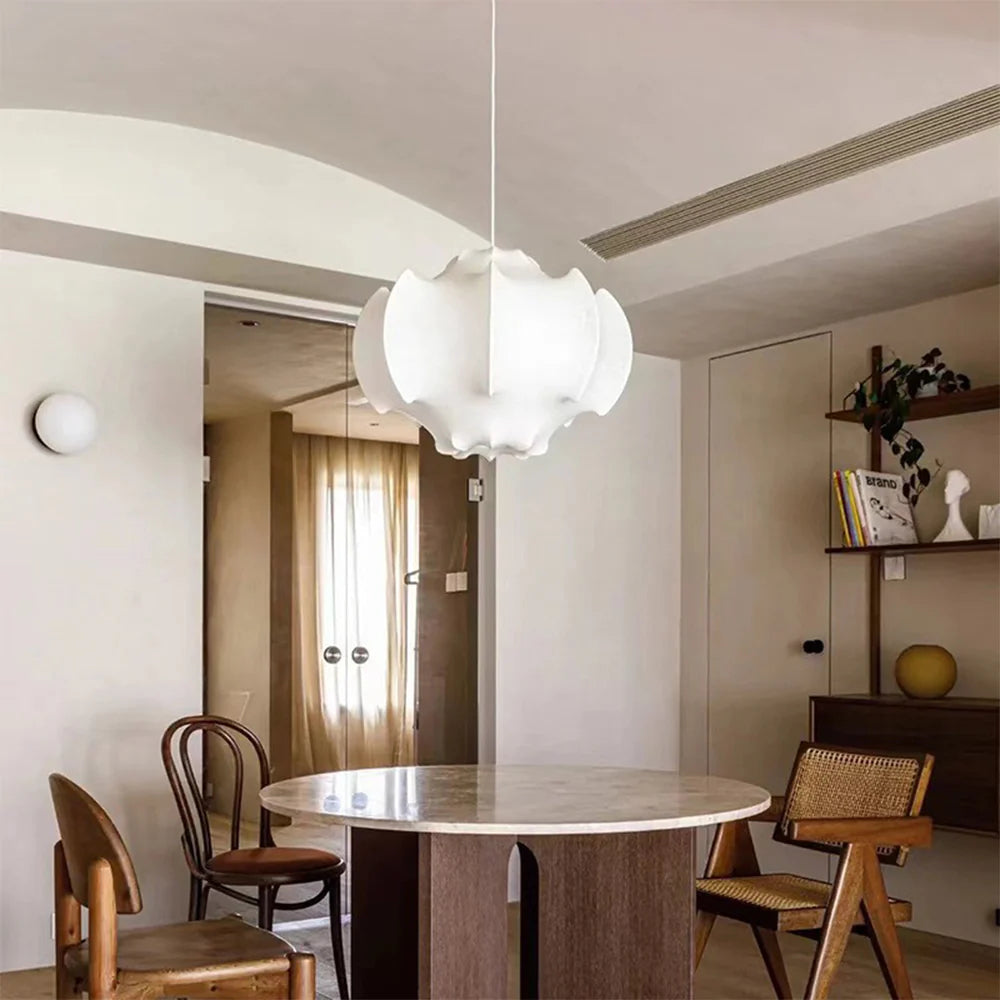 Ritta Clásico Confortable Lámpara Colgante Tejido Salón