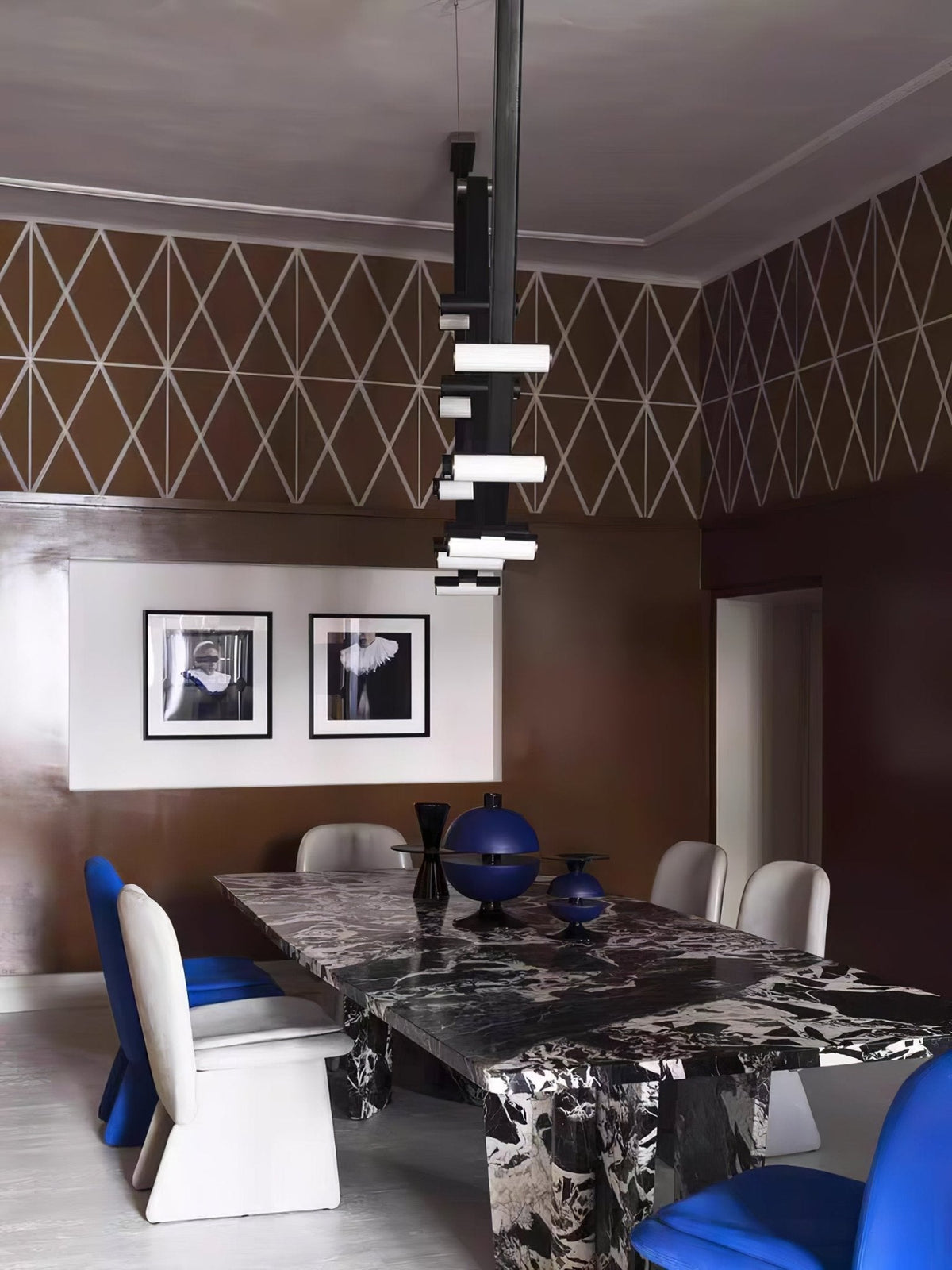 Flexura lámpara colgante modular con carril ajustable