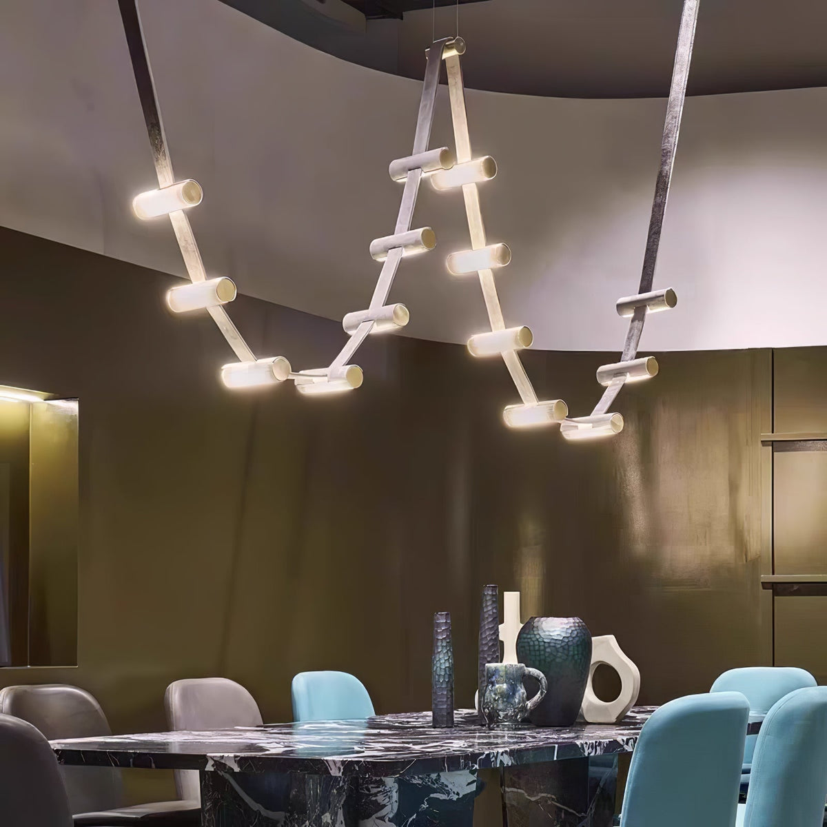 Flexura lámpara colgante modular con carril ajustable