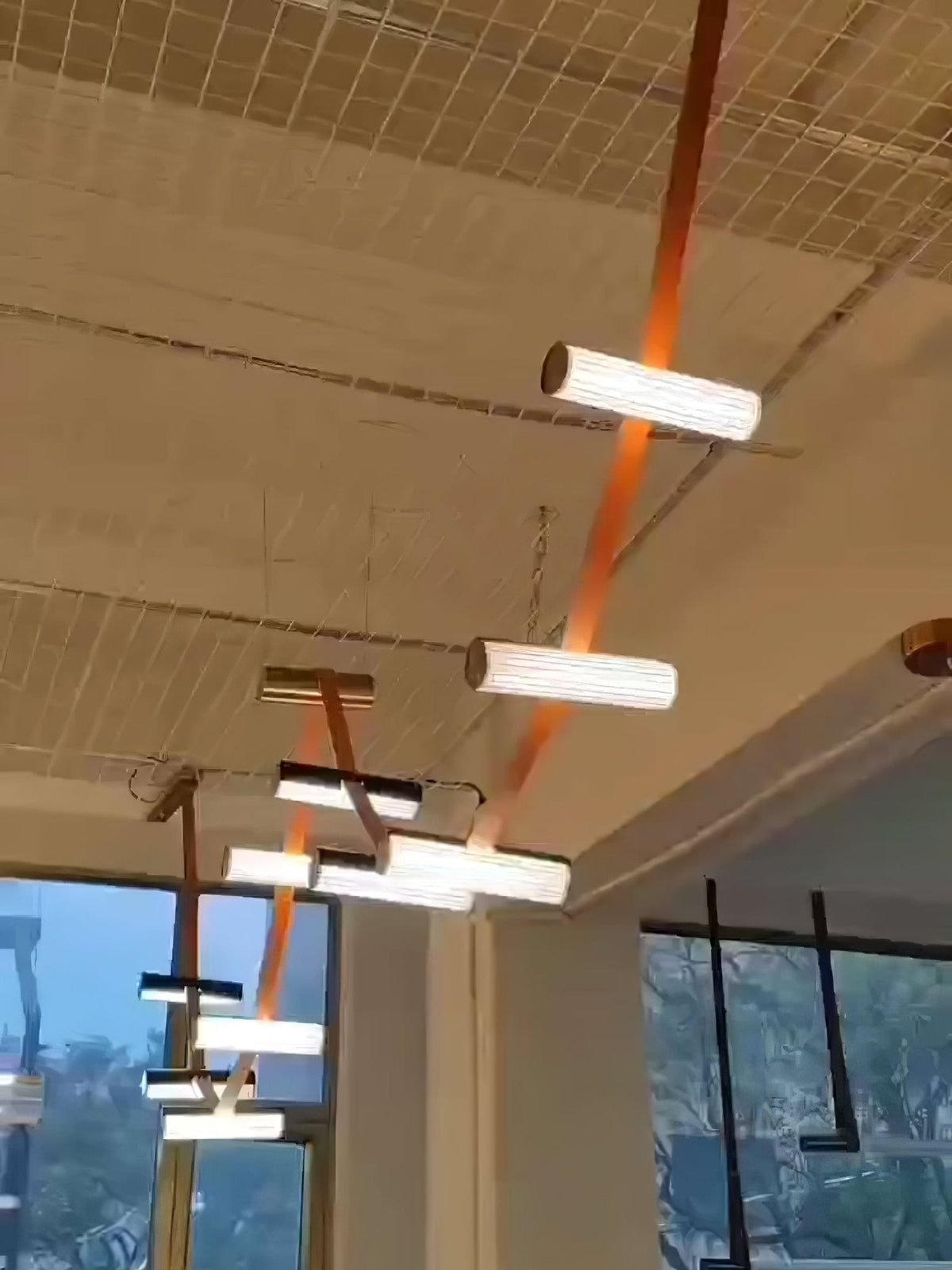 Flexura lámpara colgante modular con carril ajustable