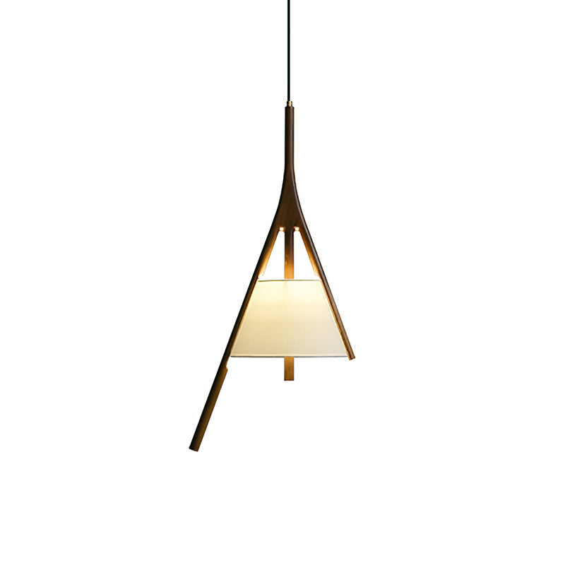 Zovenarae lámpara colgante triangular de madera
