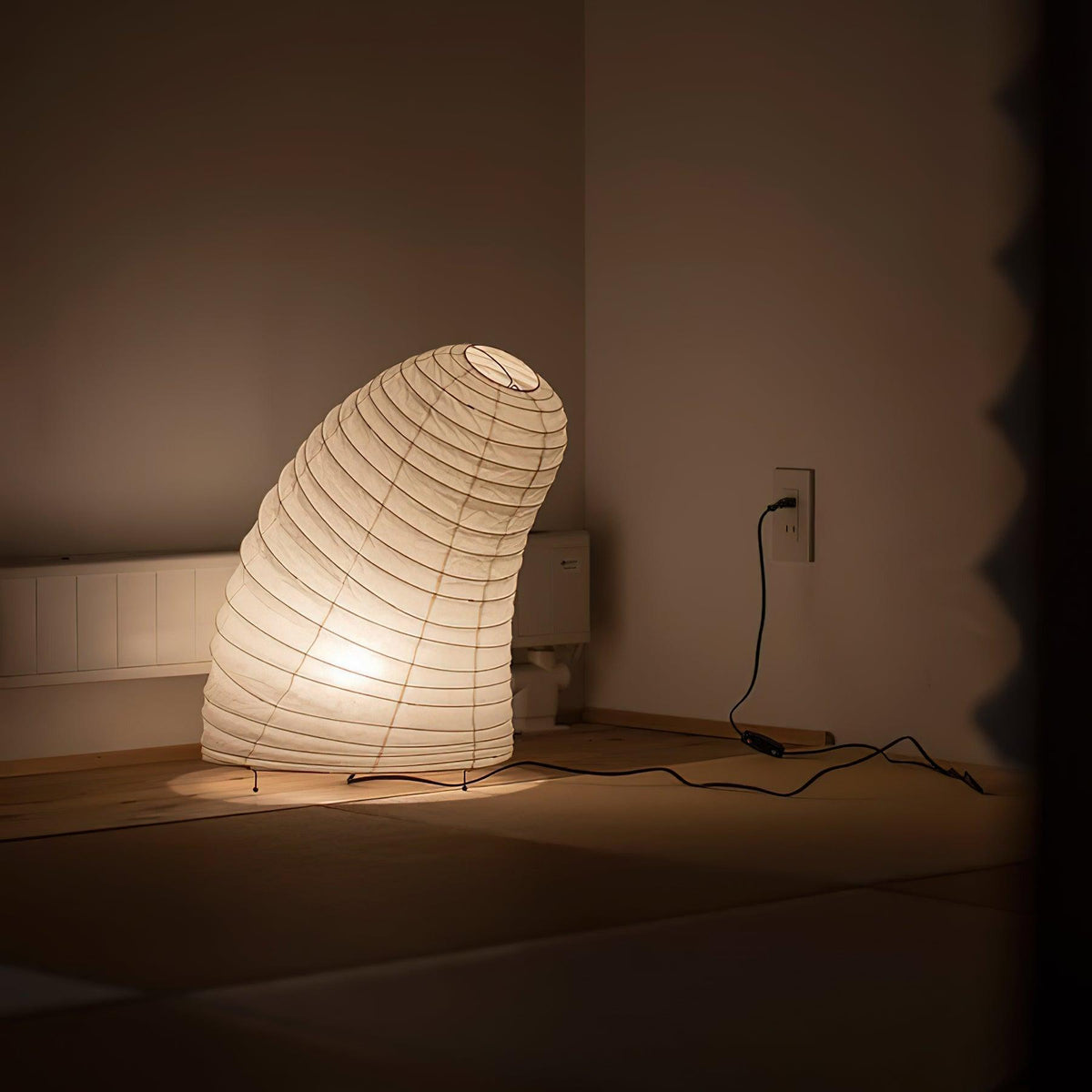 Tranquilux lámpara de mesa de papel inspirada en Japón
