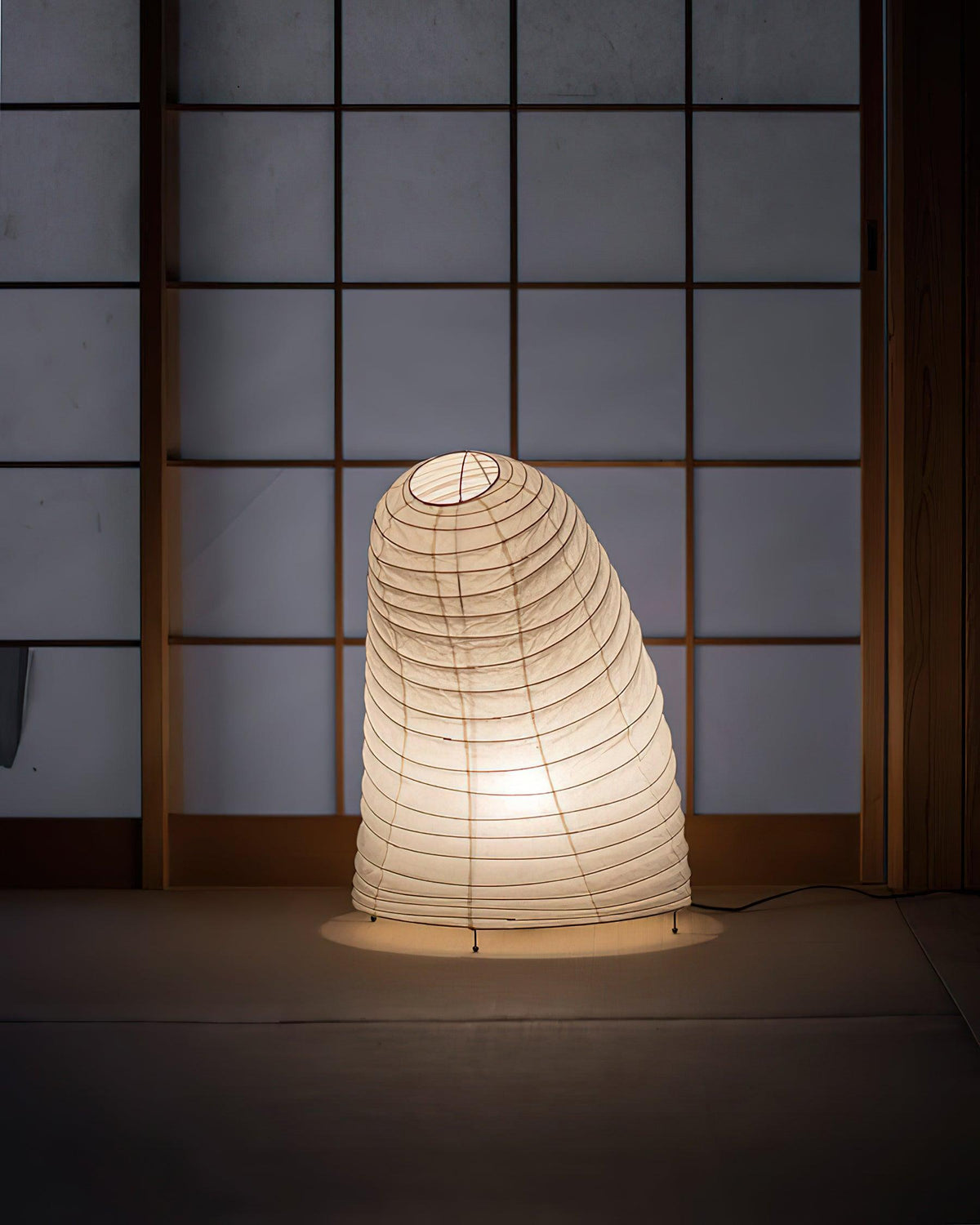 Tranquilux lámpara de mesa de papel inspirada en Japón