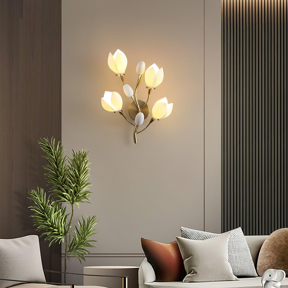 Dirixa aplique de pared Magnolia Elegancia en cerámica