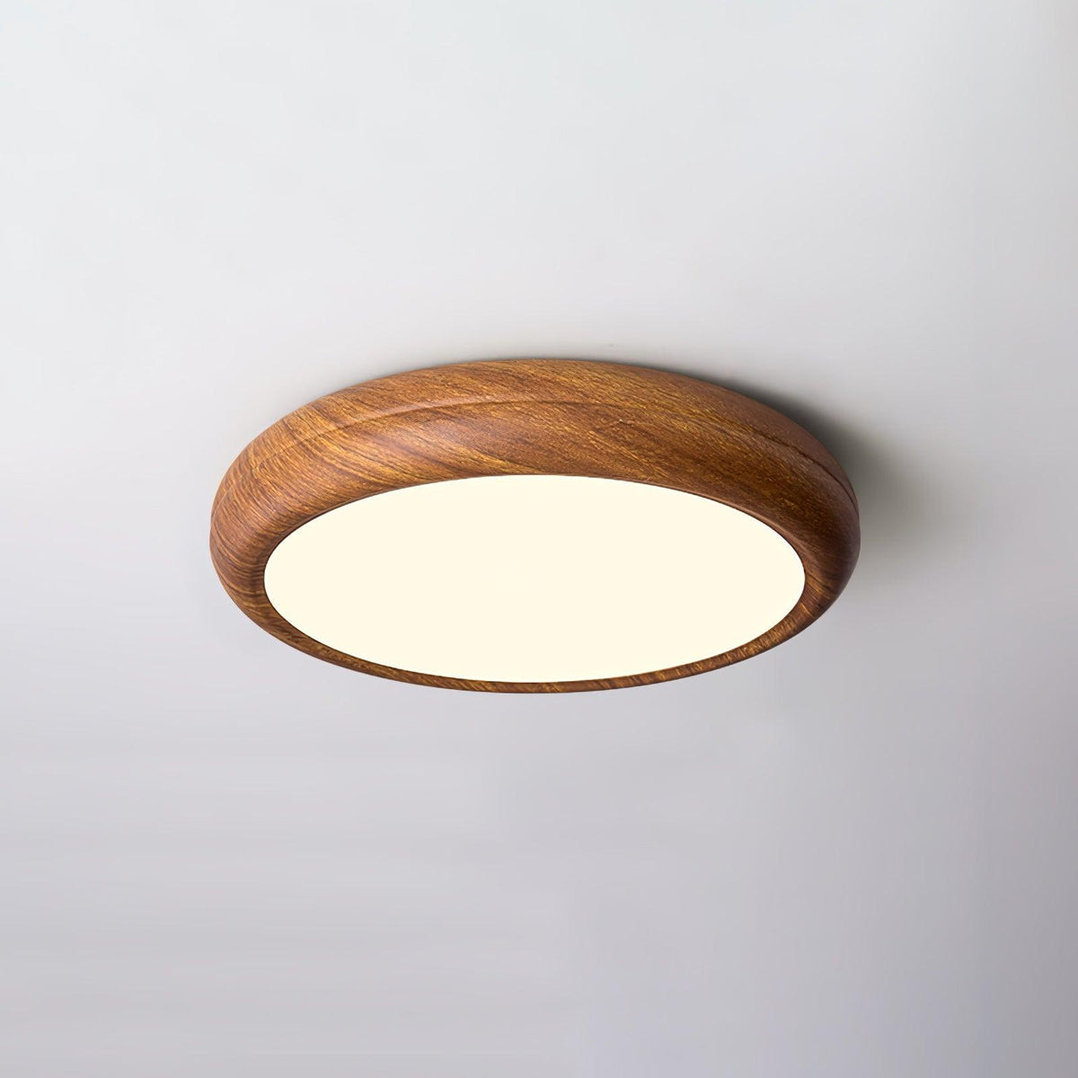 Niralel lámpara de techo de madera y acrílico redonda
