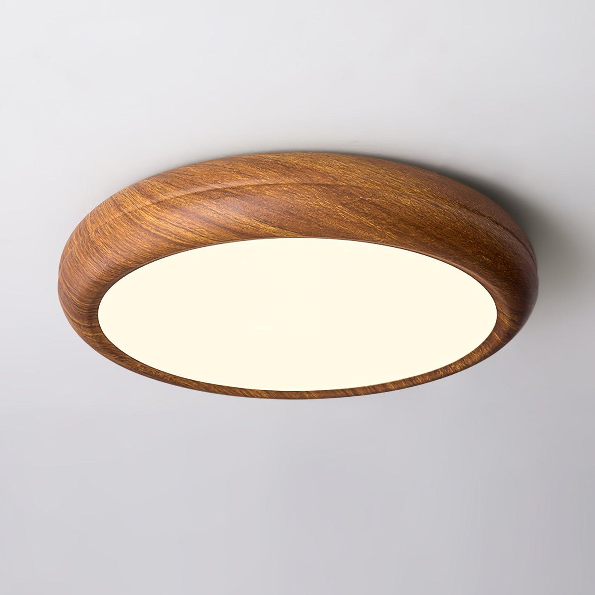 Niralel lámpara de techo de madera y acrílico redonda