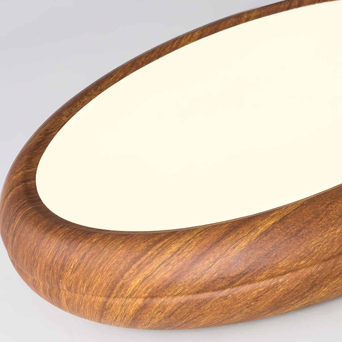 Niralel lámpara de techo de madera y acrílico redonda