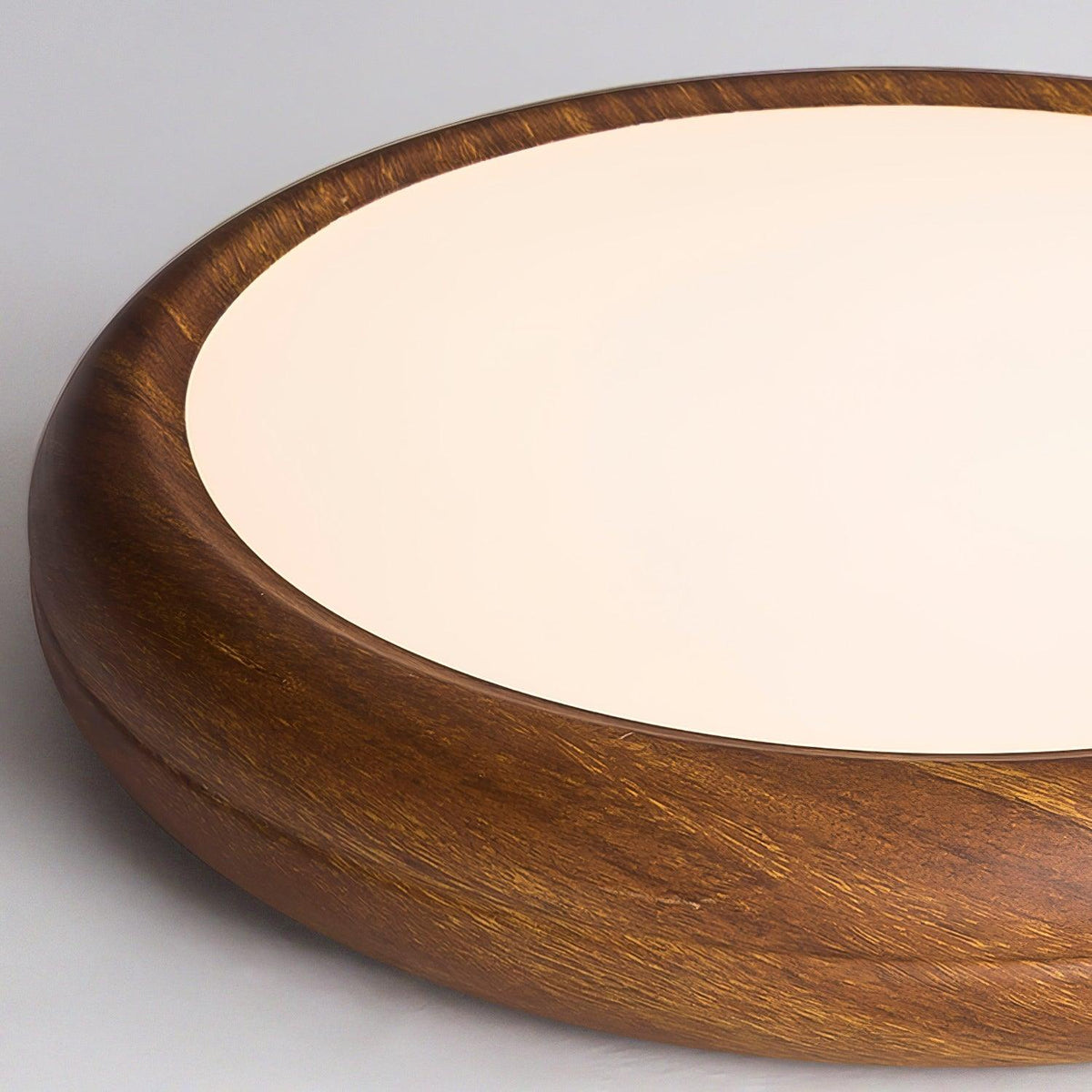 Niralel lámpara de techo de madera y acrílico redonda