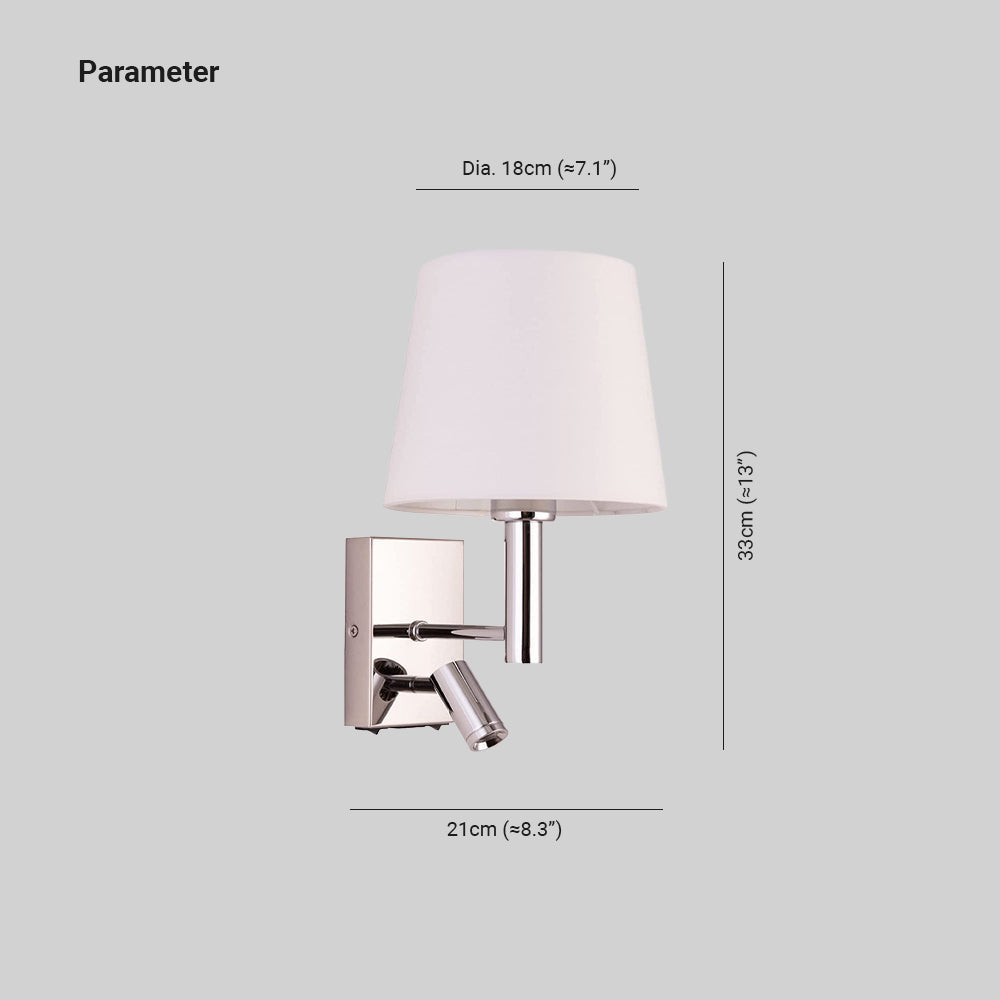 Ritta Decorativo Interior Aplique Metal TelaDormitorio Salón