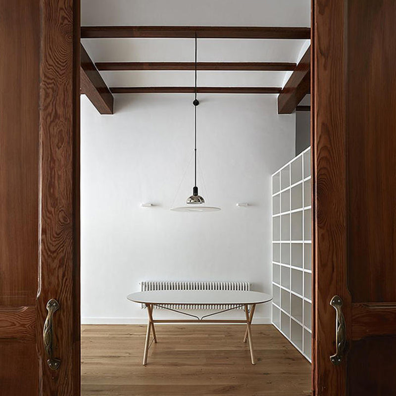 Levi Minimalista Nórdica Metal/Acrílico Lámpara Colgante Croma/Negra/Roja/Dorada