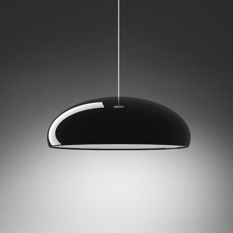Arisha Nordica Doma Metal/Acrílico Lámpara Colgante Negra/Blanca