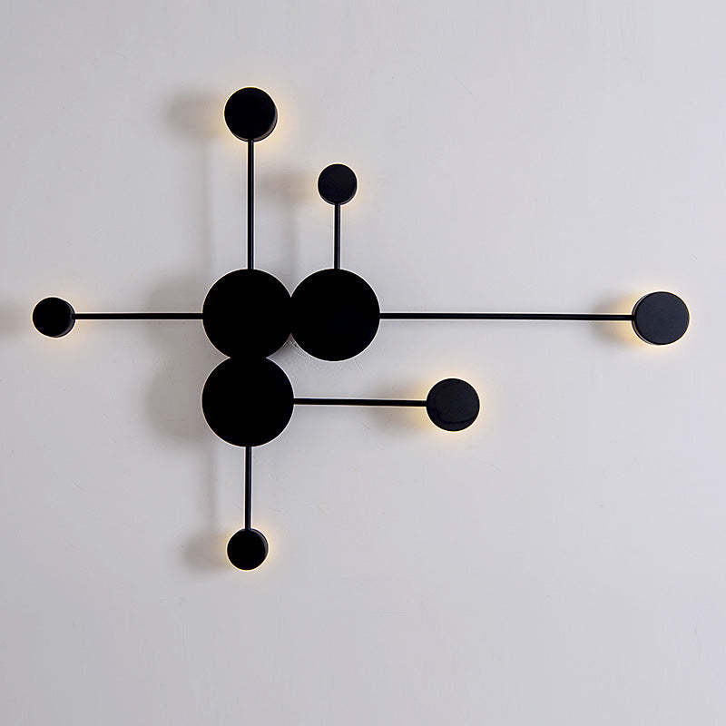 Arisha Moderno Multiple Metal Aplique de Pared Negro