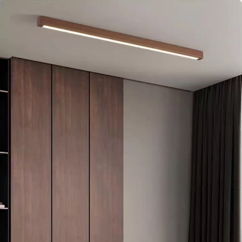 Arisha Moderna Lineal Madera/Acrílico Lámpara de Techo Madera