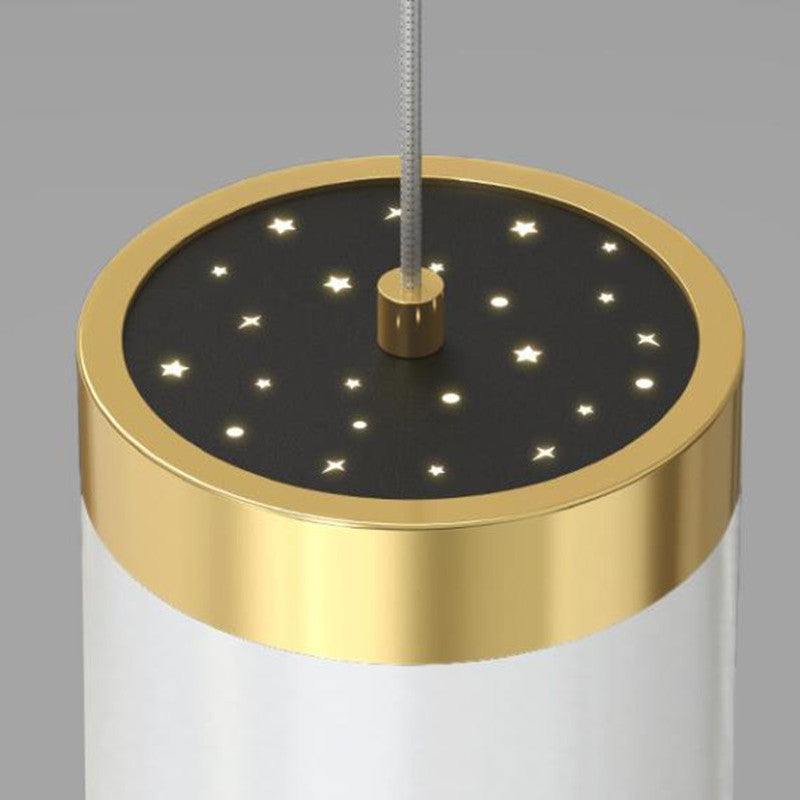 Arisha Moderna LED Estrella Metal Lámpara Colgante Negra/Blanca/Dorada