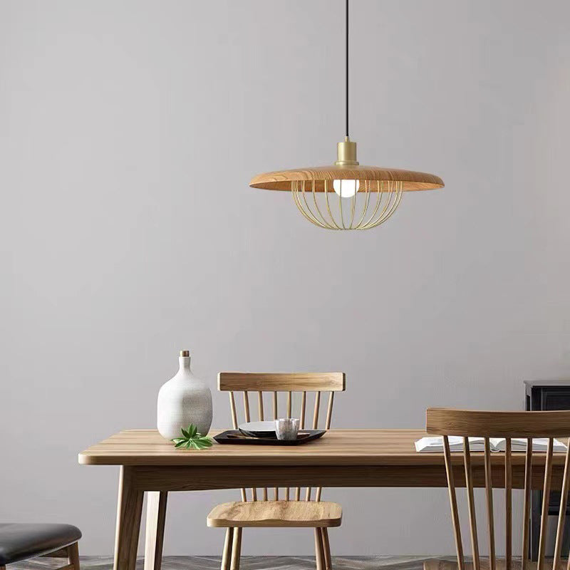 Arisha Moderna Diseño Metal Lámpara Colgante Ora/Gris/Marrón/Madera/Negra