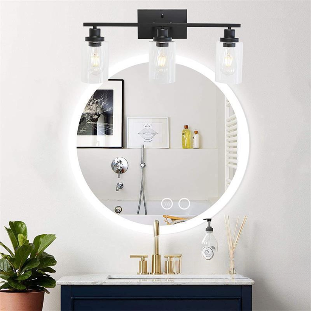Silva Industrial Lantern Metal LED Aplique de Pared Negro
