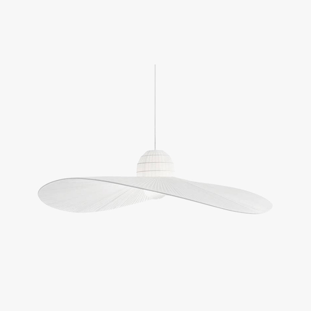 Ritta Minimalista Metal/Tela Lámpara Colgante Negra/Blanca