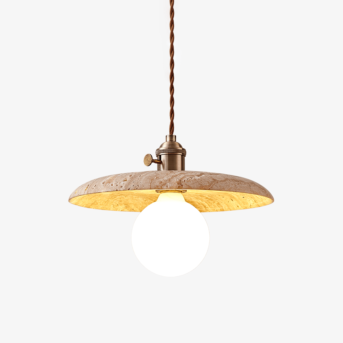 Tavaora lámpara colgante minimalista en travertino