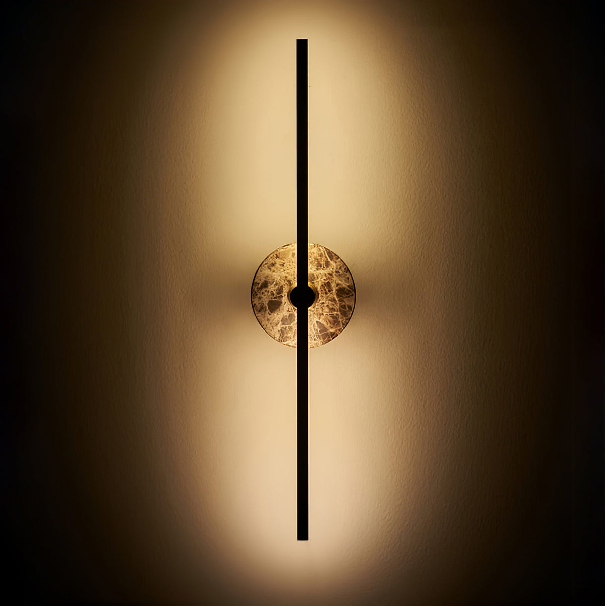 Albivine aplique de pared lineal en alabastro
