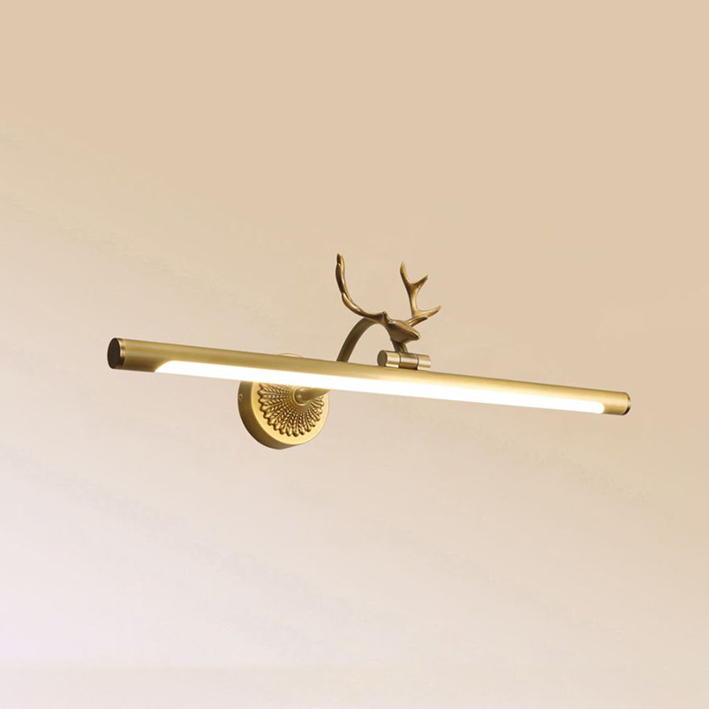 Arisha Decorativo Staghorn Metal/Acrílico Aplique de Pared Negro/Latón
